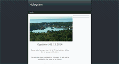 Desktop Screenshot of hologram.no