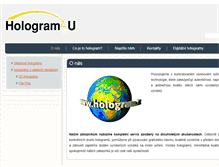 Tablet Screenshot of hologram.cz